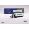 Mini GT 1/64 Western Star 49X Blue w/ 40 Reefer Container EVERGREEN