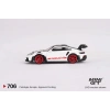 Mini GT 164 Porsche 911 (992) GT3 RS Weissach Package White with Pyro Red MGT00706