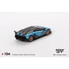 Mini GT MGT00784 1/64 Lamborghini Aventador SVJ 63 Blu Aegir