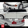 Pop Race 1/64 Mitsubishi Lancer Evolution IV Steel Silver Metallic