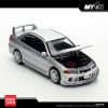 Pop Race 1/64 Mitsubishi Lancer Evolution IV Steel Silver Metallic