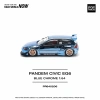 Pop Race PR40206 1/64 Pandem Honda Civic EG6 Blue Chrome
