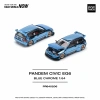 Pop Race PR40206 1/64 Pandem Honda Civic EG6 Blue Chrome