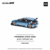 Pop Race PR40206 1/64 Pandem Honda Civic EG6 Blue Chrome