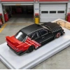 Rhino Model 1/64 Mercedes Benz 190E w124 Black Red Stripe