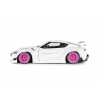 Solido S1815502 1/18 Toyota GR Supra LIBERTY WALK BODY KIT – WHITE PINK – 2025