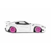 Solido S1815502 1/18 Toyota GR Supra LIBERTY WALK BODY KIT – WHITE PINK – 2025