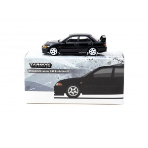 Tarmac Works 1/64 Mitsubishi Lancer GSR Evolution III Black - GLOBAL64 T64G-050-BK