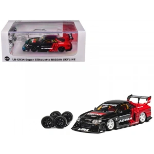 CM Model 1/64 Nissan Skyline LB-ER34 Super Silhouette RHD (Right Hand Drive) ADVAN
