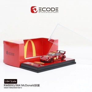 Decode 1/64 Porsche 964 RWB McDonalds Edition (500 Limited)