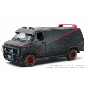 Green Light 1/18 The A-Team (1983-87 TV Series) - 1983 GMC Vandura (Weathered Version with Bullet Holes)
