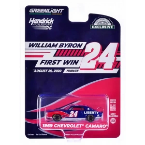 Greenlight 1/64 1969 Chevrolet Camaro - William Byron / Hendrick Motorsports First Win Tribute August 29, 2020 - Daytona Beach, FL