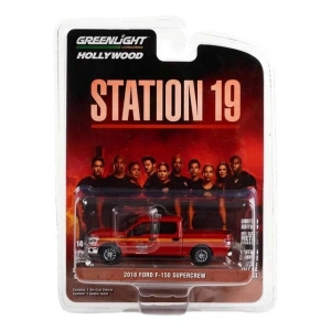 Greenlight 1:64 2018 Ford F-150 Supercrew ( Seattle Fire Dept. ) - Station 19