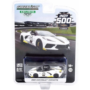Greenlight 1:64 2021 Chevrolet Corvette C8 Stingray Convertible - 105th Running of the Indianapolis 500 Official Pace Car