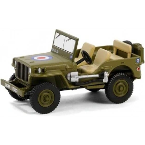 Greenlight 1/64 Battalion 64 Series 4 - 1942 Willys MB Jeep - British Army Command Car