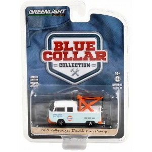 GreenLight 1:64 Blue Collar Collection Series 10 1969 Volkswagen Double Cab Pickup