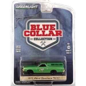 Greenlight 1:64 Blue Collar Collection Series 11- 1972 Ford Ranchero 500 with Camper Shell 35240-B