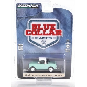 Greenlight 1/64 Blue Collar Collection Series 13- 1965 Harvester Scout Half Cab Pickup 35280-A
