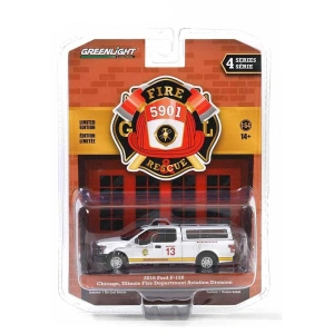 Greenlight 1/64 Fire & Rescue Series 4- 2016 F-150 - Chicago Fire Dept. Aviation Division 67050-E