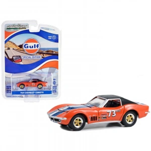 Greenlight 1/64 Gulf Oil Special Edition Series 1- 1969 Chevy Corvette #73