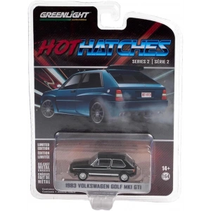 Greenlight 1:64 Hot Hatches Series 2 1983 Volkswagen Golf Mk1 GTI Black