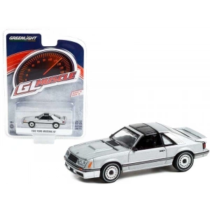 Greenlight 1:64 Muscle Series 26 1982 Ford Mustang GT - Silver Metallic