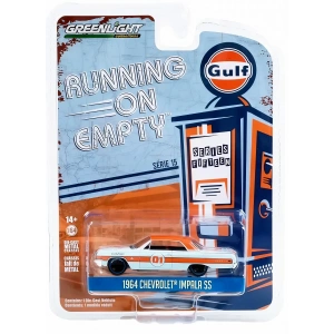 Greenlight 1:64 Running on Empty Series 15 Gulf Oil - 1964 Chevrolet Impala SS 41150-A