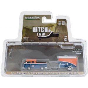 Greenlight 1/64 Hitch & Tow Series 28 – 1975 Volkswagen T2 Type 2 Double Cab Pick-Up  32280-B