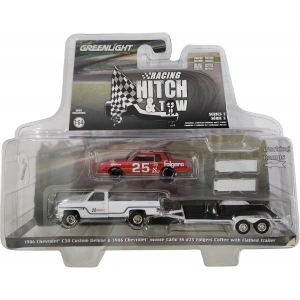 Greenlight 1/64 Racing Hitch & Tow Series 5 1986 Chevy C30 Custom Deluxe and 1986 Tim Richmond Monte Carlo SS 31170-B