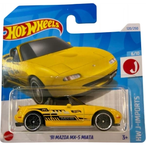 Hot Wheels (2024) 91 Mazda MX-5 Miata (Sarı)