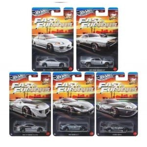 Hot Wheels Fast & Furious Silver Series 5li Set 979Q