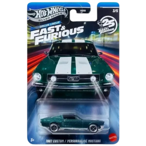 Hot Wheels Silver Series Dream Lineup Fast Furious - 67 Custom Mustang