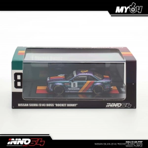 Inno 1/64 Nissan Silvia (S14) Boss ROCKET BUNNY Purple IN64-S14B-PRP