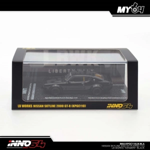 Inno 1/64 Nissan Skyline 2000 GT-R (KPGC110) LB Works Kenmeri Black