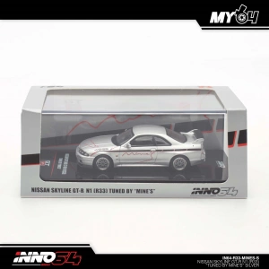Inno 1/64 Nissan Skyline GT-R N1 (R33) Tuned by Mines Silver