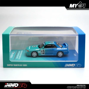 Inno 1/64 NISSAN SKYLINE GT-R R32 #13 FALKEN Super Taikyu N1 1991 IN64-R32-FAL