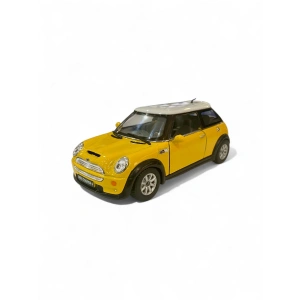 Kinsmart 1/28 Mini Cooper S Sarı (Çek Bırak)