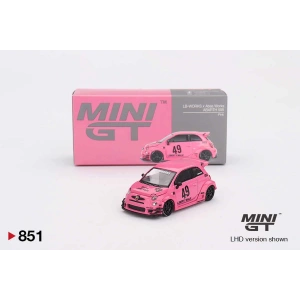 Mini GT 1/64 ABARTH 595 LB-WORKS x Abas Works Pink