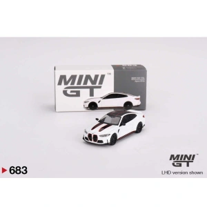 Mini GT 1/64 BMW M4 CSL Alpine White MGT00683