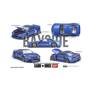 Mini GT 1/64 [KaidoHouse x MiniGT] Nissan Skyline GT-R (R34) Kaido Works (V2 Aero) SHINJUKU V2