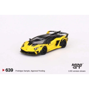 Mini GT MGT00639 1/64 Lamborghini LB-Silhouette WORKS Aventador GT EVO Yellow
