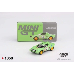 Mini GT MGT01050 1/64 Lancia Stratos HF #4 1979 Spanish Rally Champion