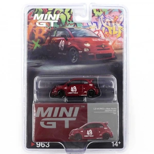 Mini GT 1/64 LB-WORKS x Abas Works ABARTH 595 Red - Blister Paket MGT00963-BL