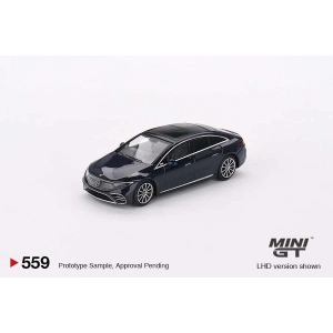 Mini GT MGT00559 1/64 Mercedes-Benz EQS 580 4MATIC Nautical Blue Metallic