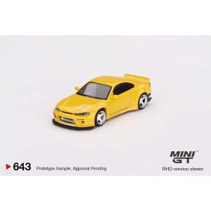 Mini GT 1/64 Nissan Silvia (S15) Rocket Bunny Bronze Yellow MGT00643