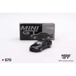 Mini GT 1/64 Nissan Skyline GT-R (R34) V-Spec Black Pearl MGT00570