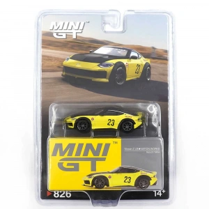 Mini GT 1/64 Nissan Z LB NATION WORKS Ikazuchi Yellow - Blister Paket MGT00826-BL