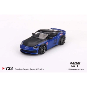 Mini GT MGT00732 1/64 Nissan Z LB?NATION WORKS Seiran Blue
