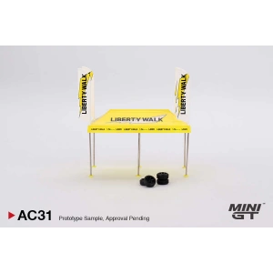 Mini GT 1/64 Paddock Service Tent Set - LB Racing MGTAC31