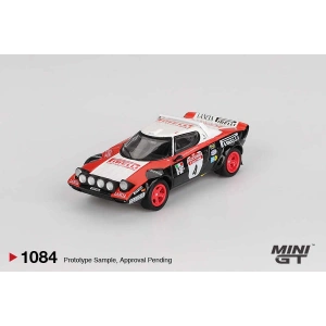 Mini GT MGT01084 1/64 Lancia Stratos HF #4 1978 Rally Sanremo Winner